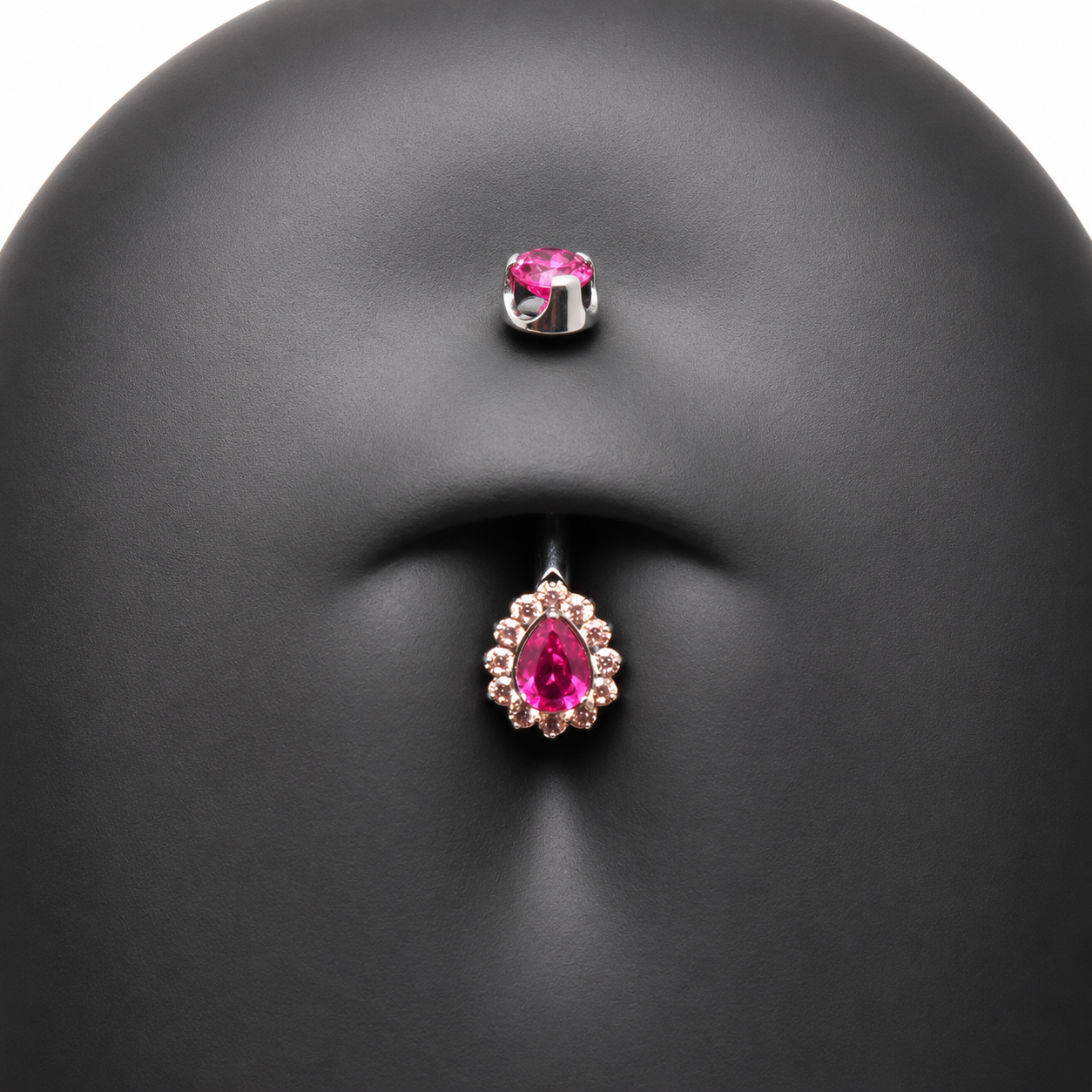 Titanium internally threaded 14g belly ring from Body Clickers Body Jewelry, showcasing smooth metal and secure threading.