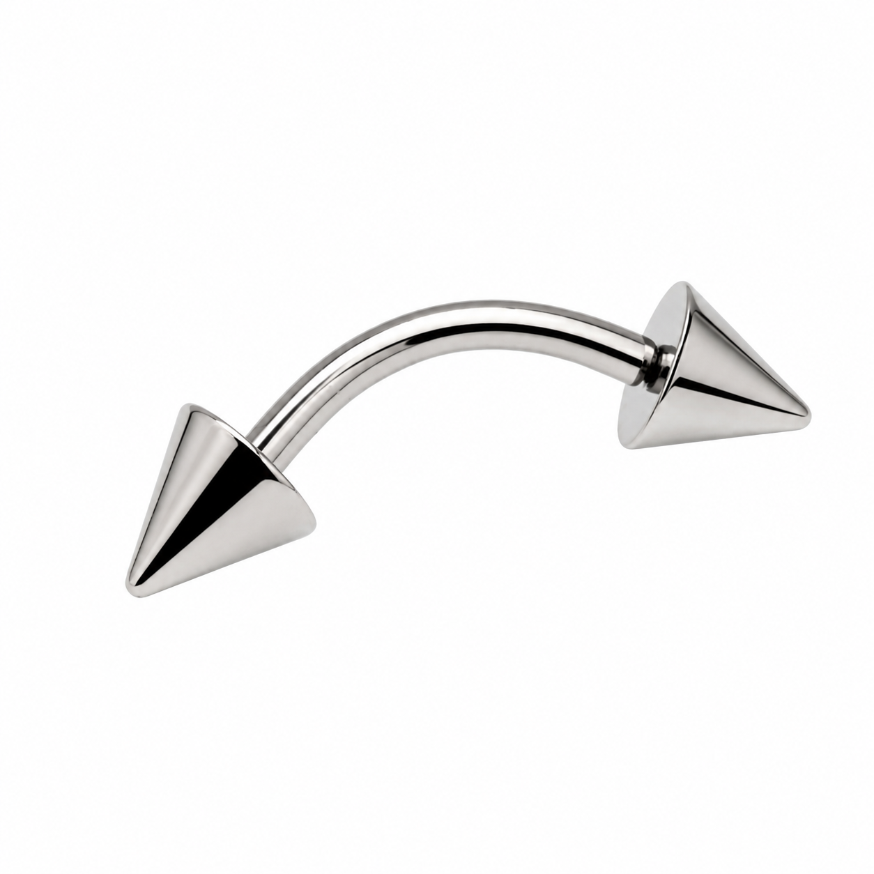 Titanium Push Fit Spiked Curve 14g, 16g, 18g