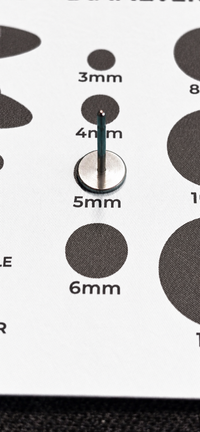 Implant-Grade Titanium Blank Earring Bases – Glue-On Stud Settings 5 PAIRS