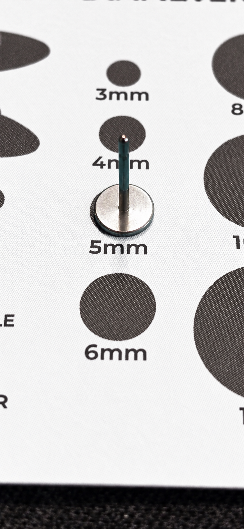 Implant-Grade Titanium Blank Earring Bases – Glue-On Stud Settings 5 PAIRS