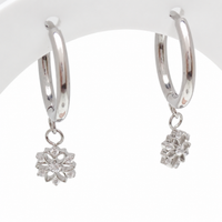 Titanium Hoop Charm Earrings 20g (pair)