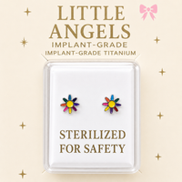 Sterilized Titanium Earrings • Implant-Grade Flower Earrings