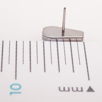 Cross on Coffin Push Fit Flatback Titanium 20g, 18g, 16g, 14g