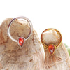 16g Natural Stone Garnet Titanium Clicker