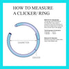 14k cosmic Septum / Daith Clicker 16g