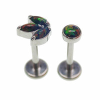 Set of 2 Opal Push Fit Flatbacks, 20g, 18g, 16g, 14g