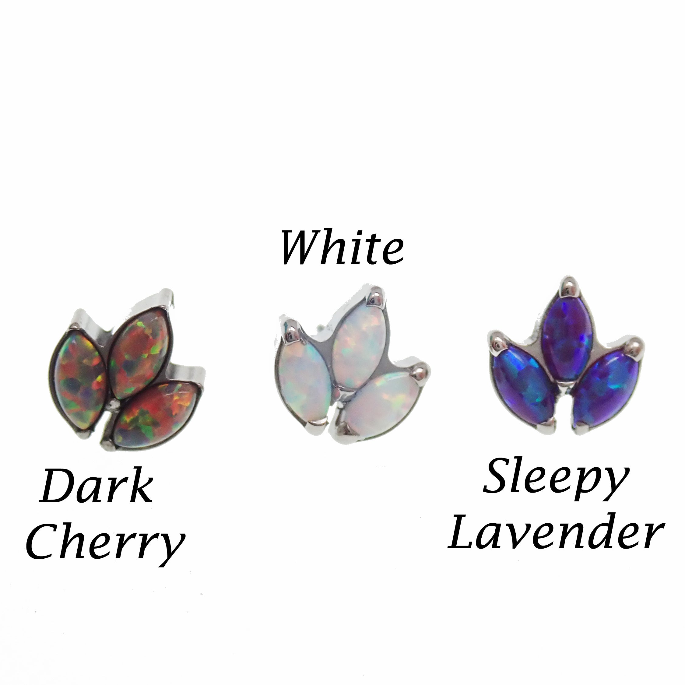 Set of 2 Opal Push Fit Flatbacks, 20g, 18g, 16g, 14g