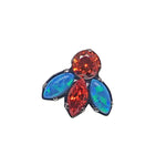 Cute Bug Opal & CZ Titanium Top Dermal 14g