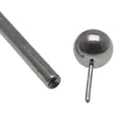 Titanium Ball Push Fit Barbell 16g, 14g, 12g