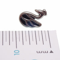 Implant Titanium Duck/ Swan Push Fit Flatbacks, 20g, 18g, 16g, 14g