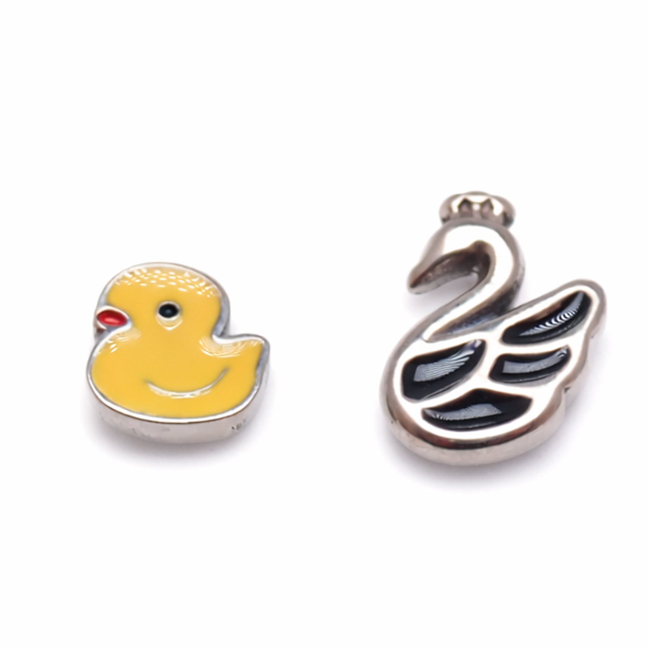 Implant Titanium Duck/ Swan Push Fit Flatbacks, 20g, 18g, 16g, 14g