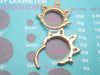 Kiwi Opal PVD gold Titanium Clicker piercing