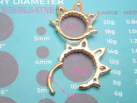 Kiwi Opal PVD gold Titanium Clicker piercing