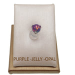 Purple Jelly Opal  Nipple Jewelry