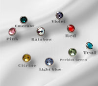 CZ Titanium Tops - 16g - Body Clickers Body Jewelry