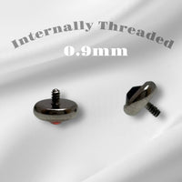 CZ Titanium Tops - 16g - Body Clickers Body Jewelry