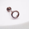 Circle Top Titanium Flatback Piercing 18g, 16g, 14g
