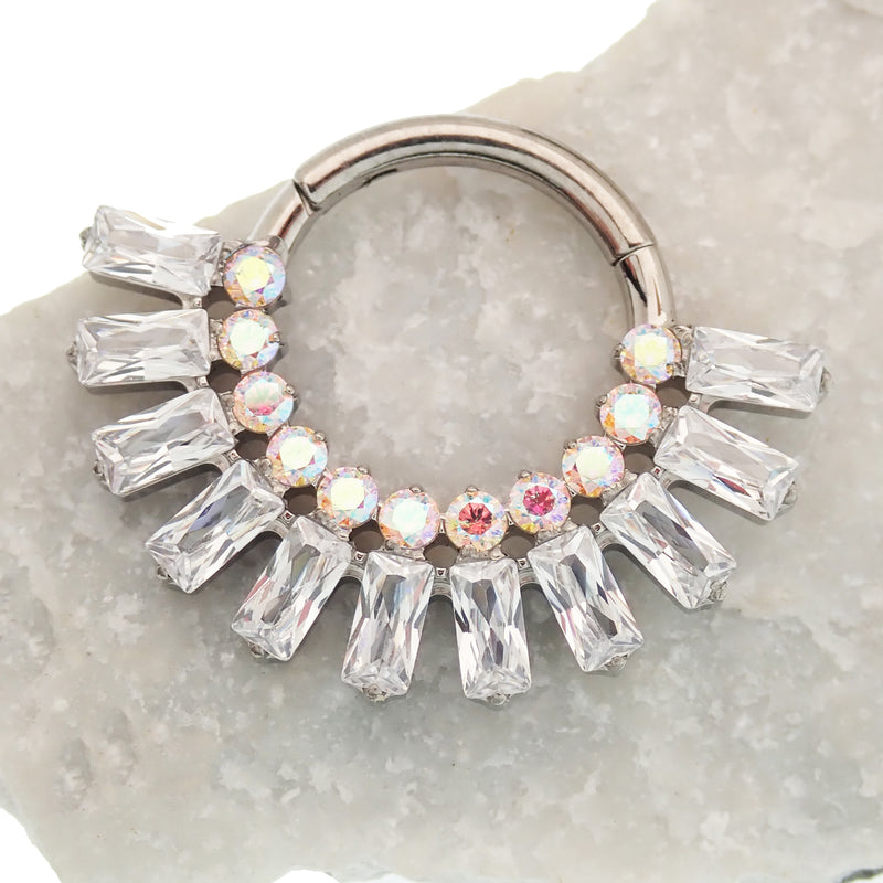 Clear & AB Titanium Clicker 16g
