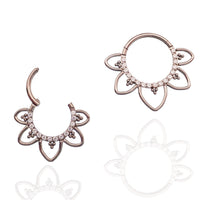 CZ Filigree Titanium Clicker 16g