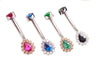 14g Titanium Radiant Belly Ring - Body Clickers Body Jewelry