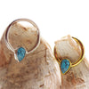 16g Natural Stone Turquoise Titanium Clicker