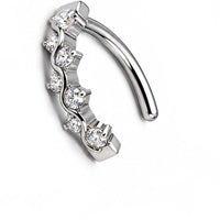 Vine Titanium Belly Ring Clicker 14g 10mm 3/8''