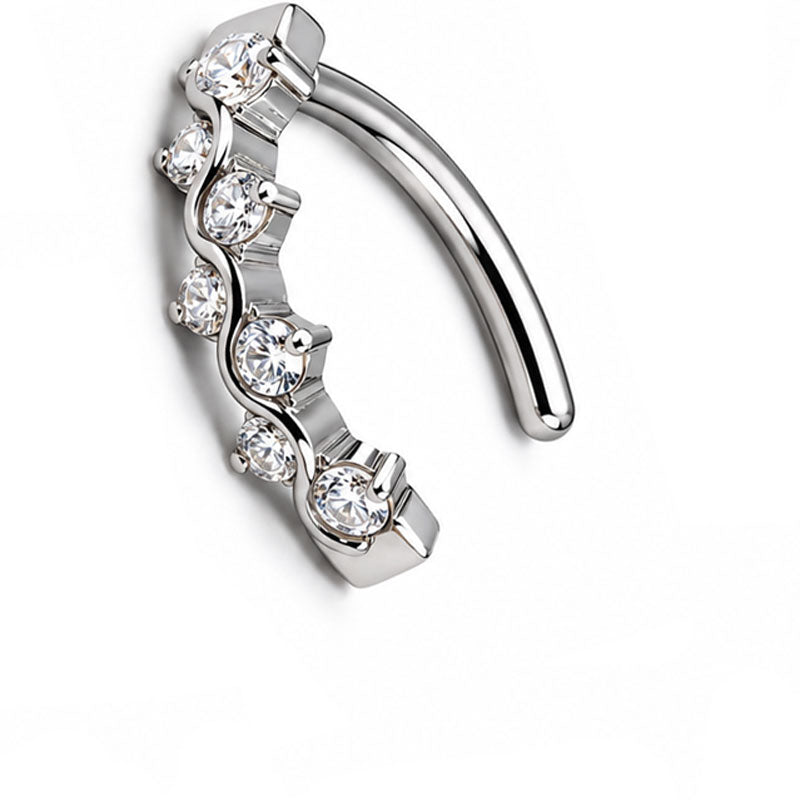 Vine Titanium Belly Ring Clicker 14g 10mm 3/8''