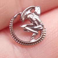 Alien Internally threaded Titanium Flatback/ Labret Piercing 18g, 16g, 14g