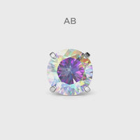 Implant Grade Titanium Horseshoe Ring, CZ Stone, Helix Septum Piercing