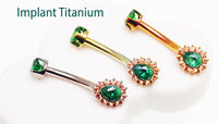 14g Titanium Radiant Belly Ring - Body Clickers Body Jewelry