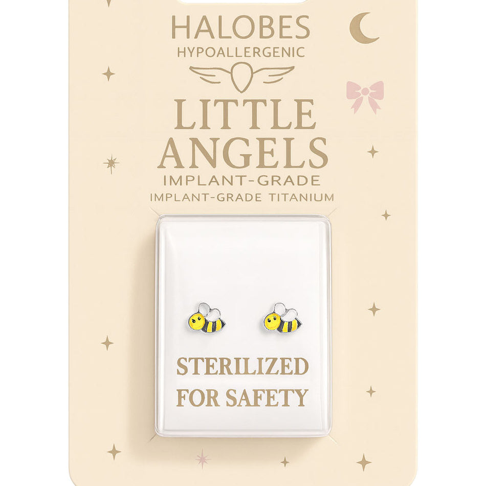 Sterilized Titanium Earrings • Implant-Grade  Bee Earrings