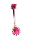 14g Titanium Radiant Belly Ring - Body Clickers Body Jewelry