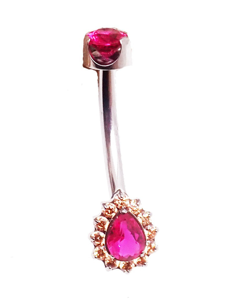 14g Titanium Radiant Belly Ring - Body Clickers Body Jewelry