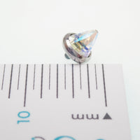 Titanium Swarovski Spike body jewelry attachment in topaz, clear, AB rainbow, 14g or 16g, internally threaded, single spike design.