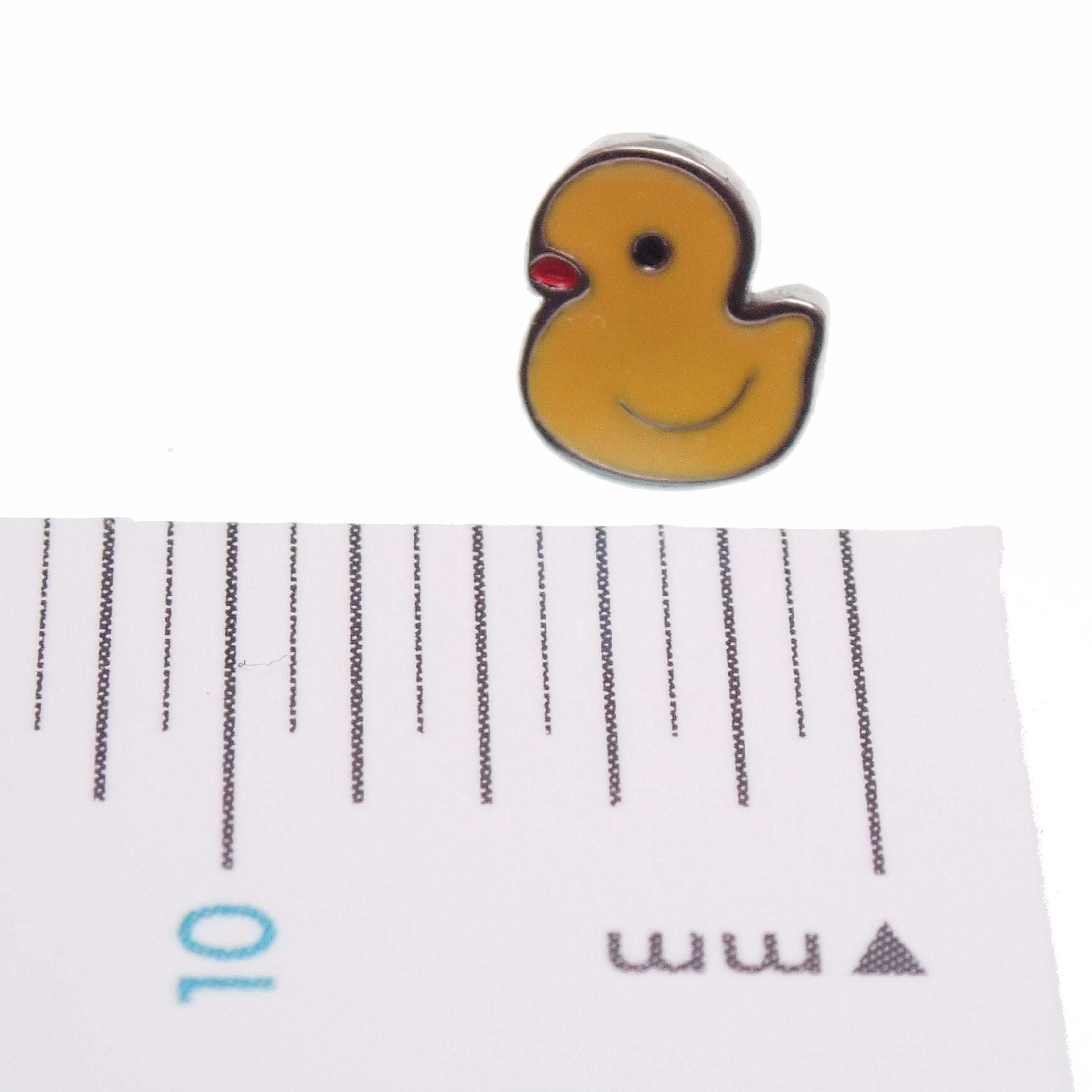 Titanium flat back push fit tops in 20g, 18g, 16g, 14g, with duck and swan designs for body jewelry by Body Clickers.