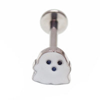 Implant Titanium Ghost Push Fit Flatback, 20g, 18g, 16g, 14g