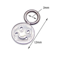 Titanium add-on charm for up to 10g clicker jewelry, featuring a bat design by Body Clickers Body Jewelry.
