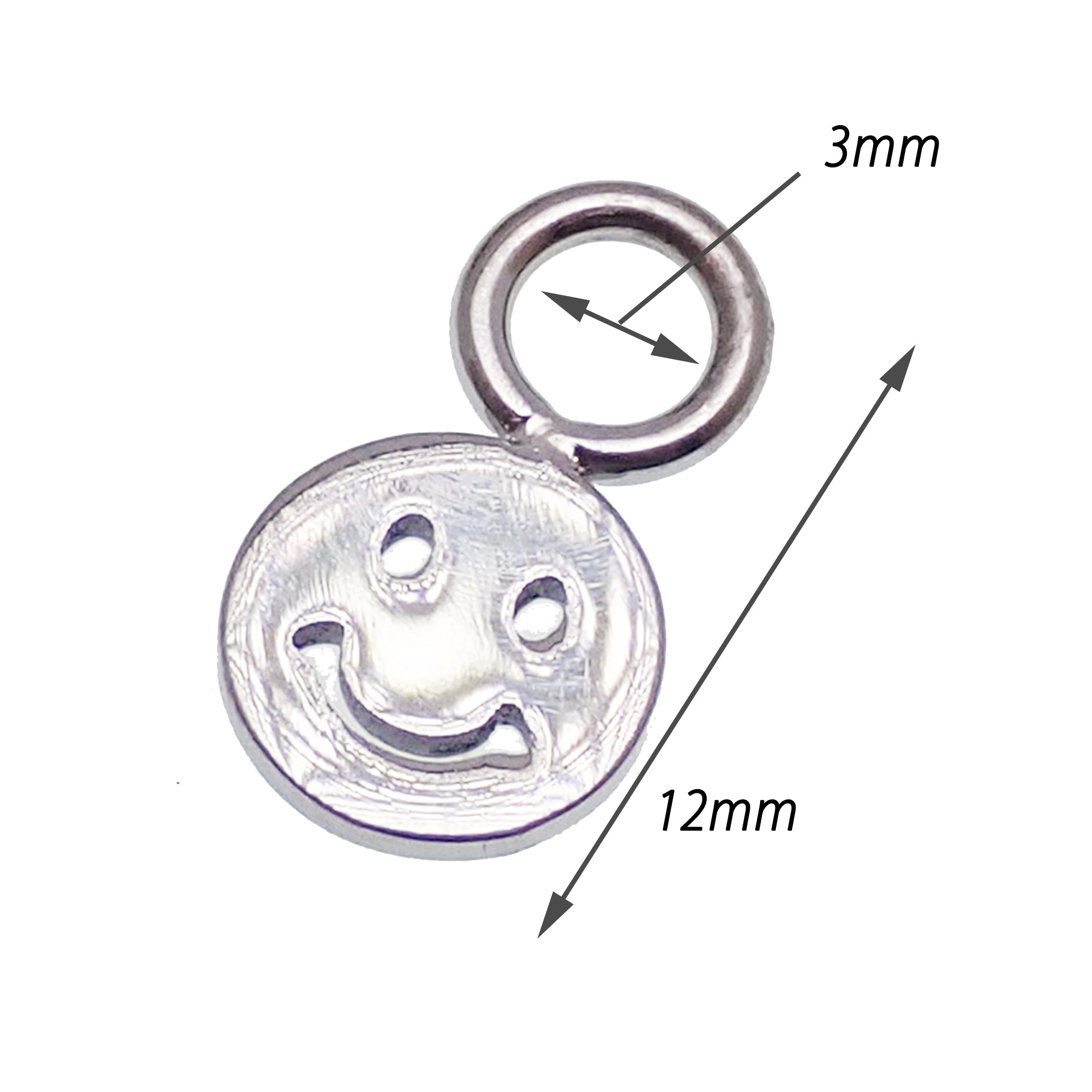 Titanium add-on charm for up to 10g clicker jewelry, featuring a bat design by Body Clickers Body Jewelry.
