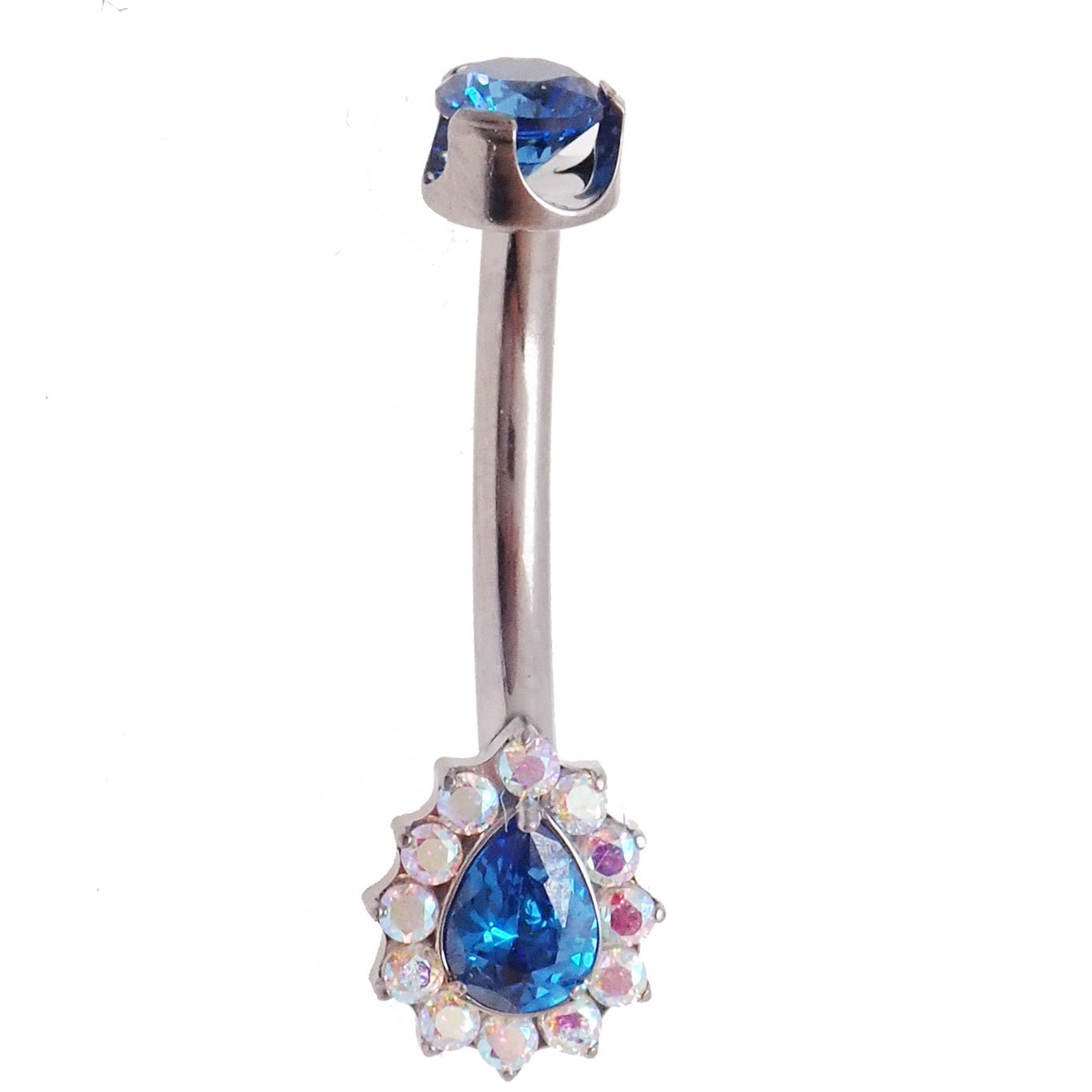 Cerise pink titanium internally threaded 14g belly ring by Body Clickers Body Jewelry, showcasing a sleek, smooth design.