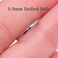Implant grade titanium white opal sun hinge clicker body jewelry in 16g with 8mm or 10mm size, featuring a sleek design.