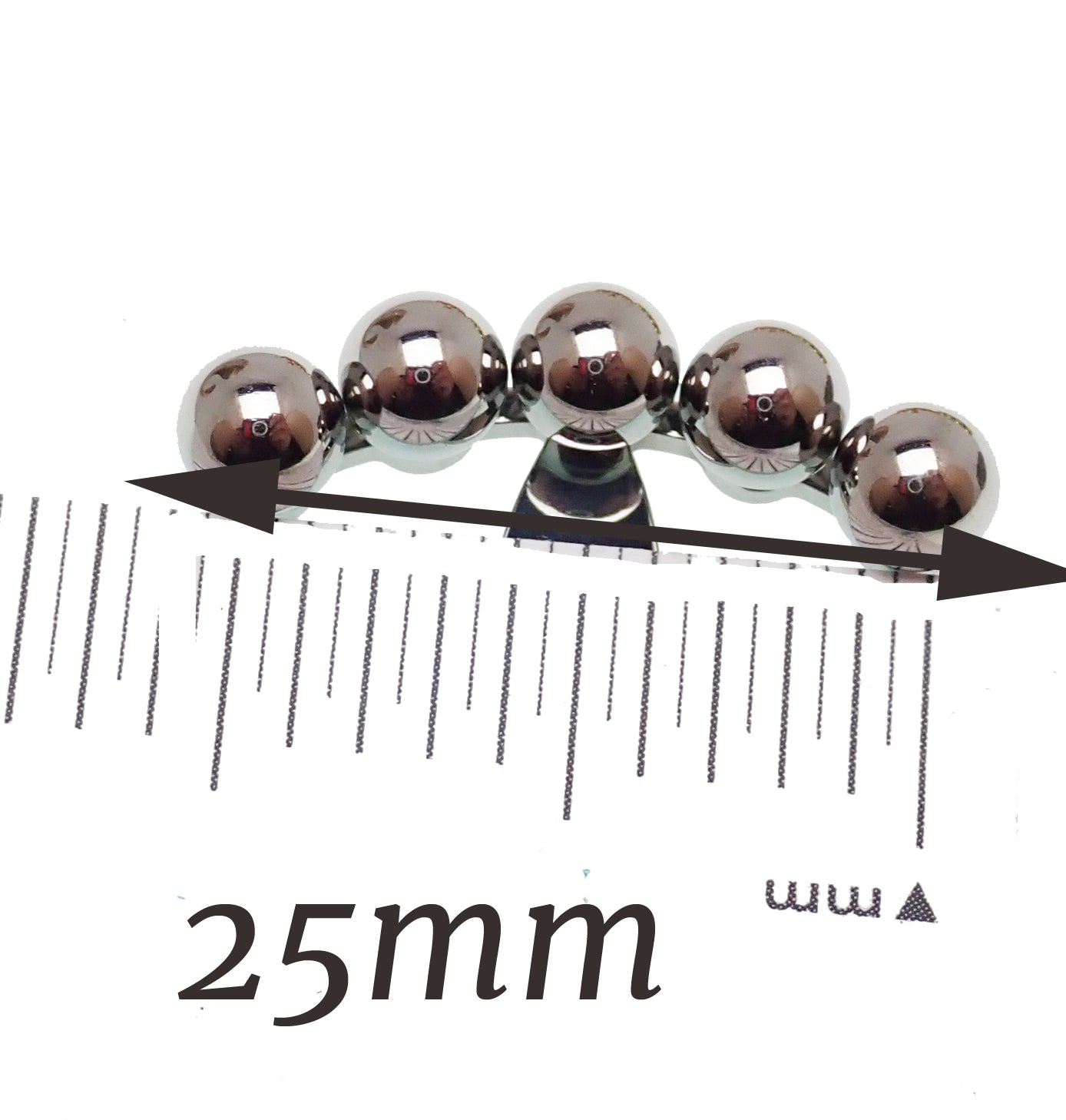 Pair of Body Clickers titanium implant earrings with jacket hangers, featuring ball design and sleek, modern jewelry style.