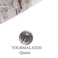 Natural Moss Agate stone attachment top for body jewelry from Body Clickers, 0.9mm gauge, showcasing the stone's unique pattern and polished surface.
