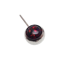 Peacock blue Opal push-fit nipple bars by Body Clickers in 14g and 16g body jewelry, featuring 12mm decorative opal stones.