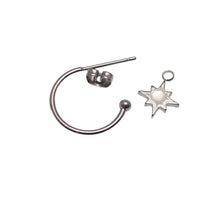 Titanium hoop earrings with charms, 20g Body Clickers Body Jewelry titanium earrings for stylish piercings