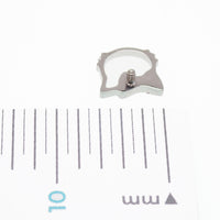 Hello Kitty pink CZ titanium flatback labret piercing earrings in 14g, 16g, and 18g with a cute Hello Kitty design.