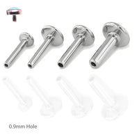 Implant Titanium Mandala CZ Flatback Piercing 18g, 16g, 14g