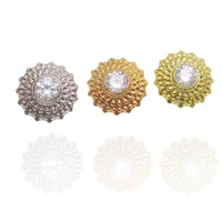 Implant Titanium Mandala CZ Flatback Piercing 18g, 16g, 14g