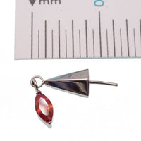 Body Clickers titanium implant nipple piercing with detailed dagger design in 12g, 14g, or 16g push-fit sizes.