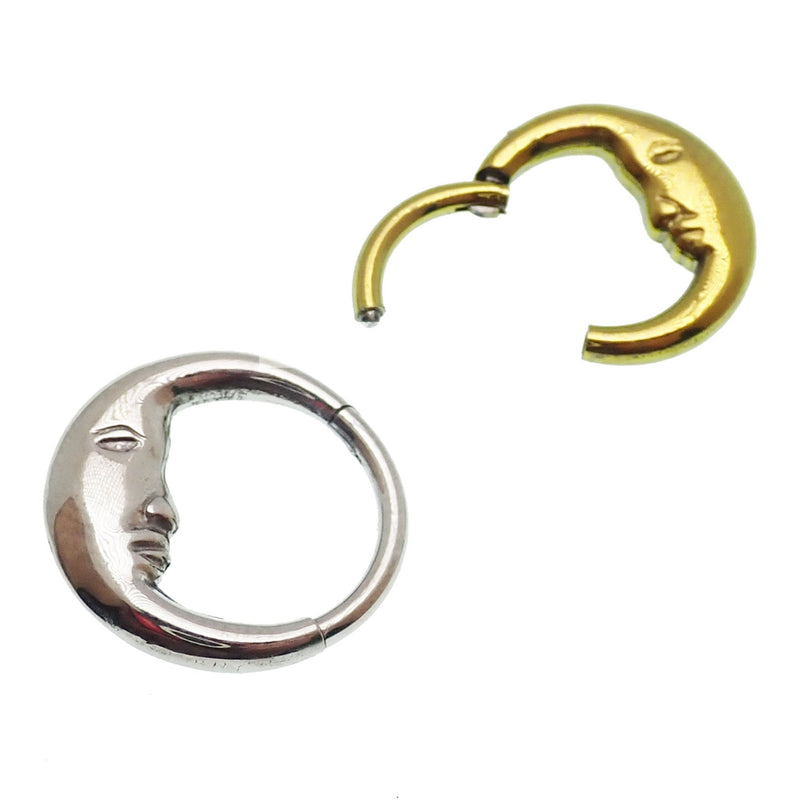 Body Clickers titanium septum clicker in 16g, 8mm and 10mm lengths, designed for daith and septum piercings.