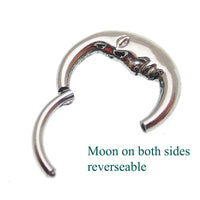 Body Clickers titanium septum clicker in 16g, 8mm and 10mm lengths, suitable for daith and septum piercings.